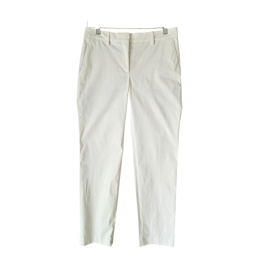 Derek Lam Womens White Tailored Straight Leg Trousers Pants Size 6